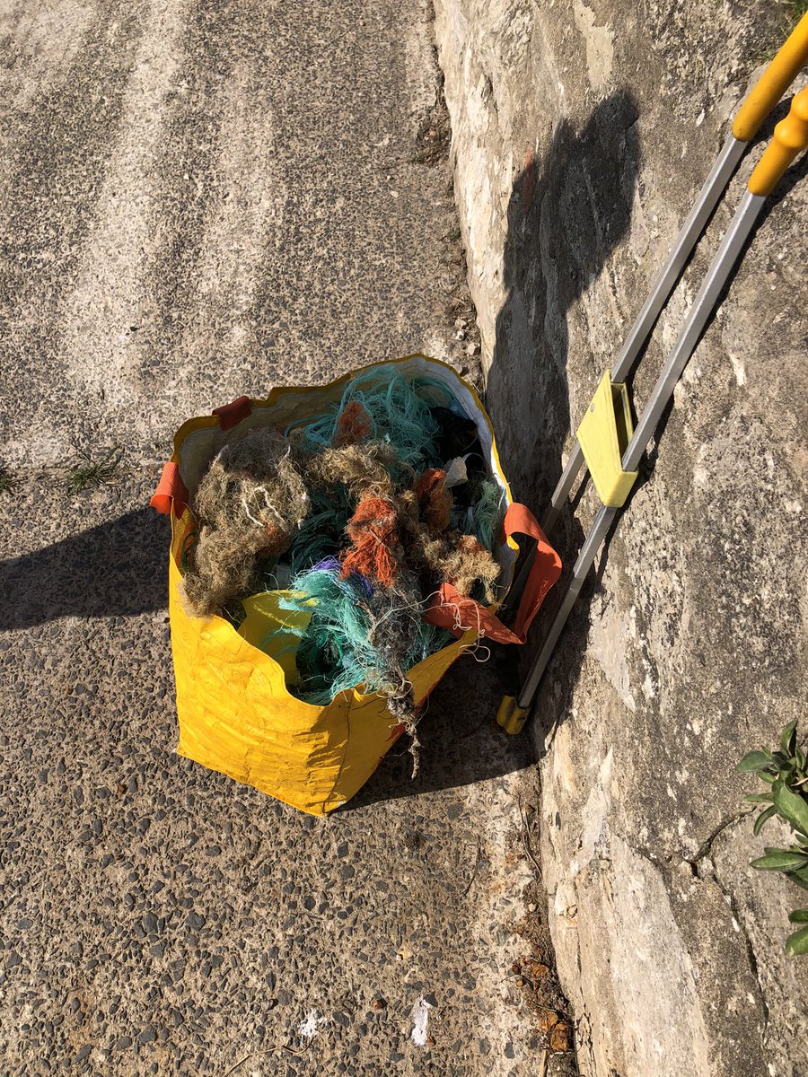 Dave_Dixon1's tweet photo. Milder at #marsdenbay @nationaltrust today lovely day for a walk & pick tides just turned but still managed to take 3.08kg off the #beach mixed bag all along the strand line #litter #PlasticPollution #ghostgear #monofilament #lovewhereyoulive @plastic_busters @KeepBritainTidy https://t.co/6l72T1tm4q