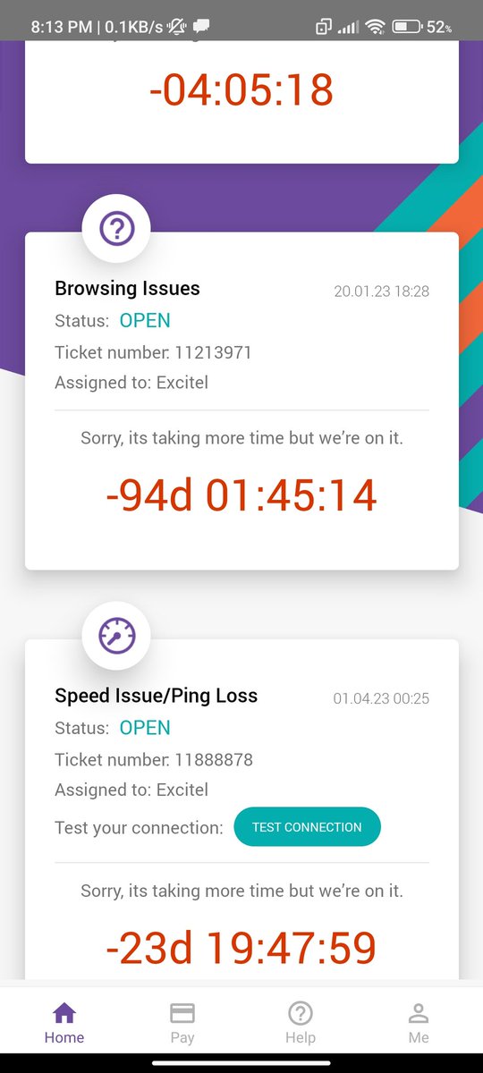 Kavish__Tyagi's tweet photo. This is excitel's service speed 😂 pending from last 94 days haven't resolved ping issue and now it's daily disconnecting...no one should buy connection from EXCITEL
@excitel_rocks @PMOIndia @myogioffice @jagograhakjago https://t.co/dgwogfDhXw