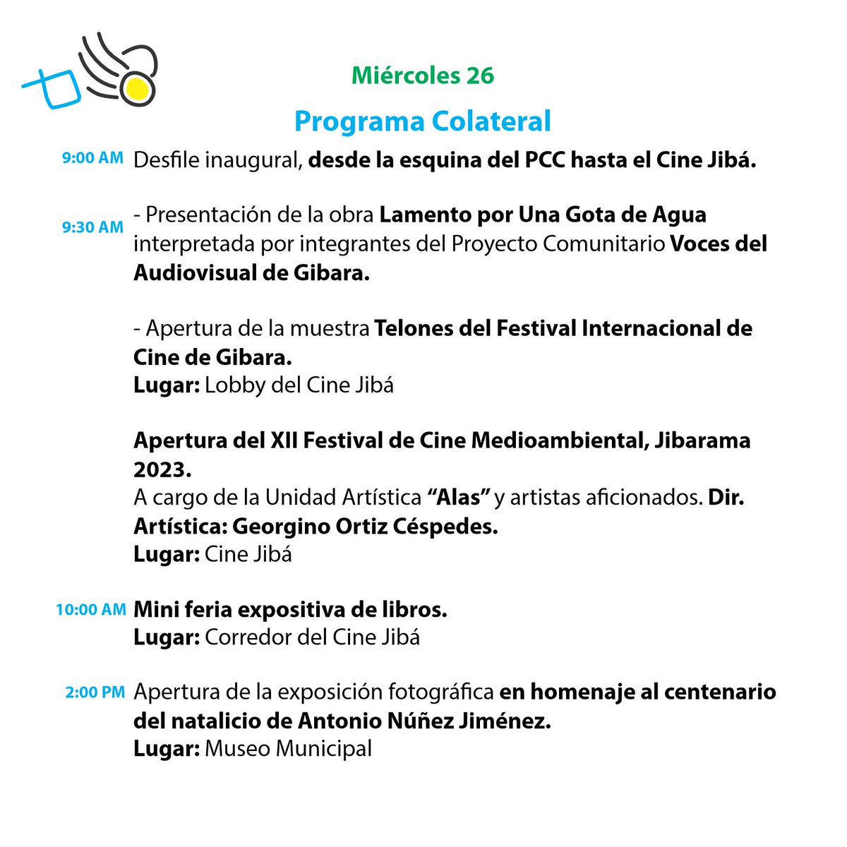 jibarama's tweet photo. Ya estamos en Festival!!!
Te compartimos todas las actividades del día de HOY. No te lo pierdas!!
Igual puedes descargar el programa  https://t.co/PDeDZ4Zmqe https://t.co/WwTKMoU8rS