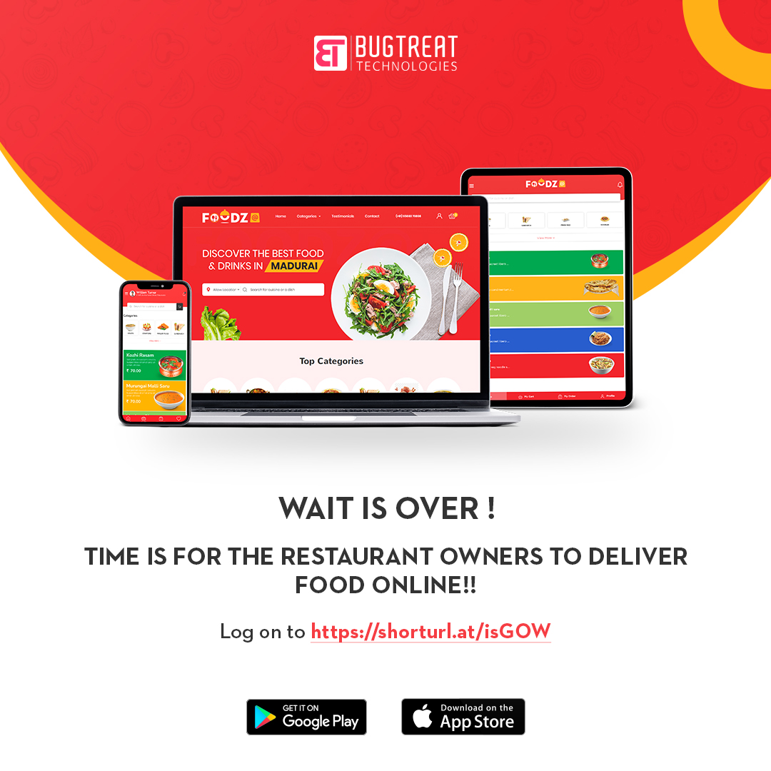 bugtreat's tweet image. Contact support@bugtreat.com for further discussion!
#fooddeliveryscript #fooddeliverysolutions #fooddeliverysoftware #foodorderingapp #foodorderingscript #foodorderingsoftware #bestfoodorderingapp #bestfooddeliveryscript #bestfooddeliverysoftware #bestfoodorderingscript