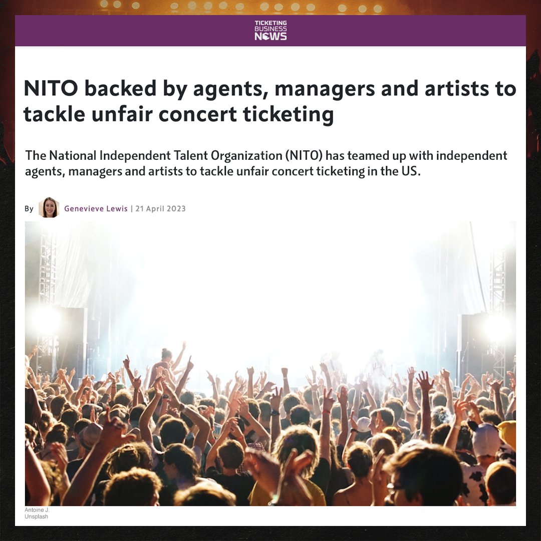 NITO_Live's tweet photo. Word is out! 🗣️

We're ready to find solutions to the industry's ticketing dilemma. Thank you to those helping to share — and advocate for — the NITO Ticketing Platform.

Read more about it. 👇