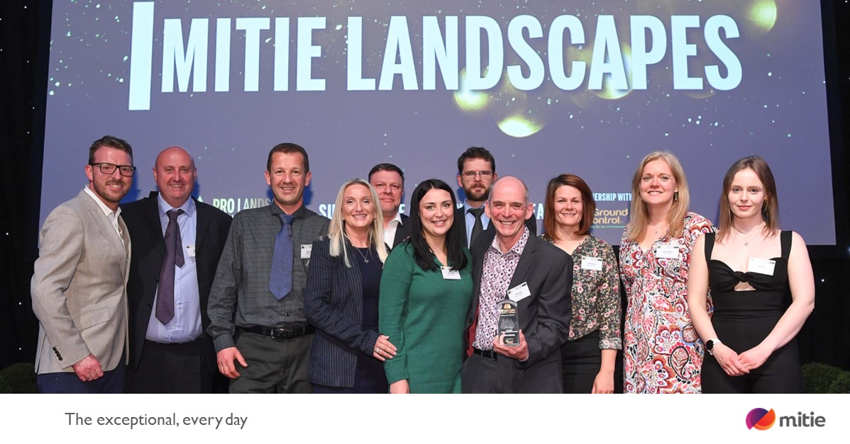 We’re pleased to have won the ‘Sustainable Company of the Year' award at the Pro Landscapers Business Awards.

Congratulations to all our colleagues involved; thank you for delivering the #ExceptionalEveryDay.

#MitiePeople | <a href="/MitieLandscapes/">Mitie Landscapes</a>