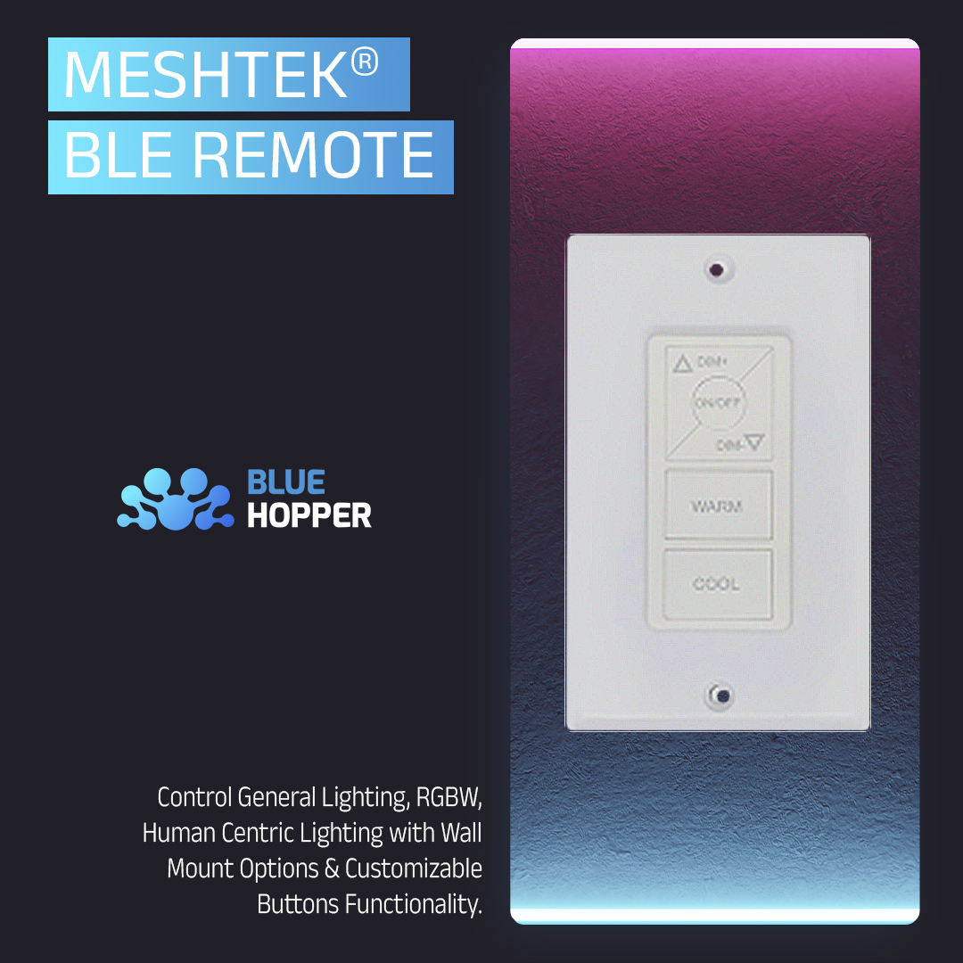 itsbluehopper's tweet image. Take control of your #BlueHopper lighting from anywhere with the advanced BLE Remote! With easy connectivity and customizable buttons, it&apos;s the perfect solution for residential and commercial settings.

#WirelessControl #IoT #SmartTechnology #HomeAutomation #SmartLighting