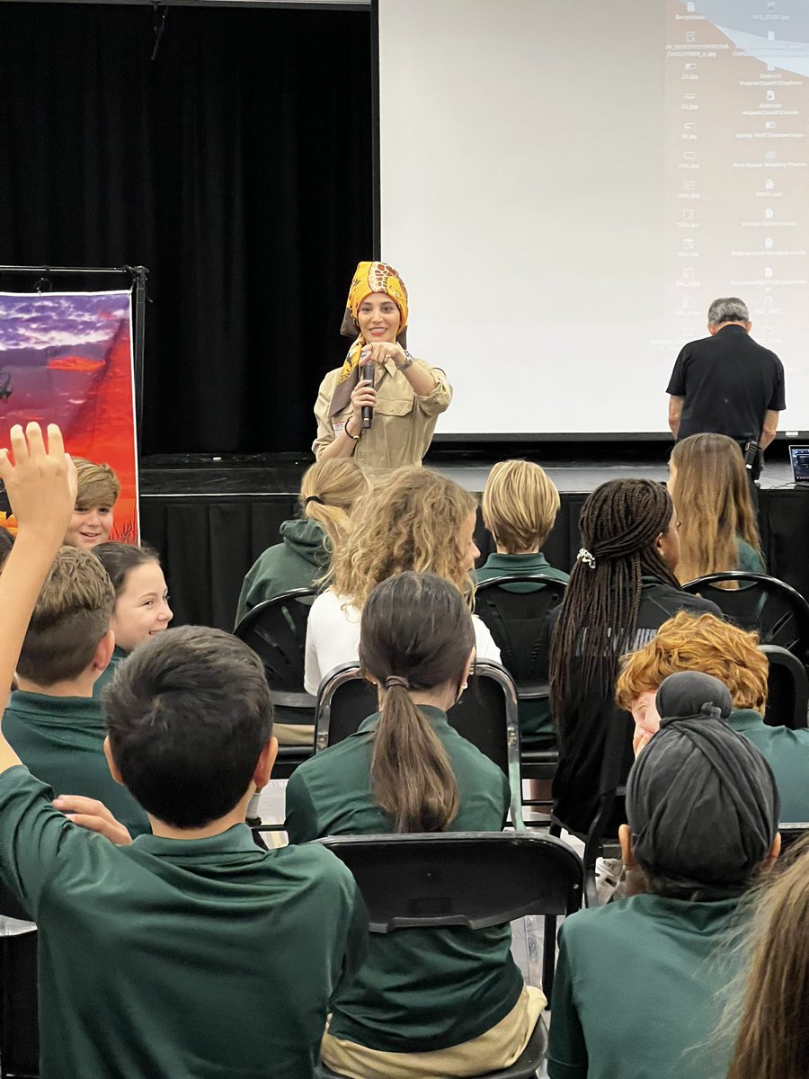 PineCrestLower's tweet image. We welcomed @gabbywild ’08 to our campuses last week! The veterinarian, author, activist, and conservationist spoke with Ss in grades 3-5 about her work, ecosystems, and more. #PCAlumni #PCNurturing