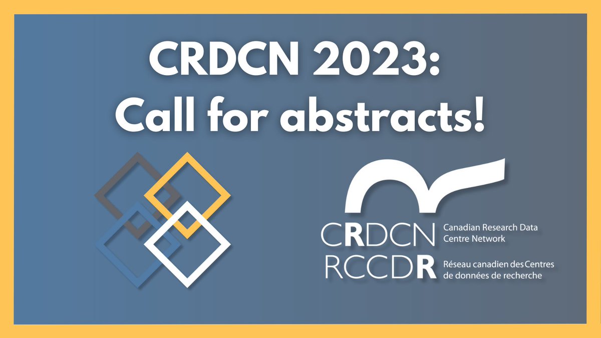 🚨Attention!🚨 Ahead of our annual conference, CRDCN 2023, we are inviting abstracts for papers &amp;/or posters! Deadline for abstracts is June 15, click the link to learn more &amp; apply: ow.ly/s3Lc50NUl27 <a href="/StatCan_eng/">Statistics Canada</a> <a href="/CIQSS_QICSS/">CIQSS QICSS</a> <a href="/CanEconomics/">Canadian Economics Association</a> <a href="/CdnWomenEcon/">Canadian Women Economists Committee</a> <a href="/UNB_RDC/">UNB RDC</a> <a href="/ubcordc/">UBCORDC</a>