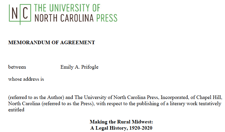 Coming 2026🤞🏻from @UNC_Press: Making the Rural Midwest: A Legal History, 1920-2020