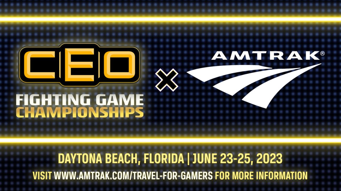 CEOGaming's tweet image. We&apos;re proud to announce @Amtrak as an official sponsor of #CEO2023!

No need to hit pause when you ride the train with friends on Amtrak to any upcoming tournaments or conventions. 

For more information please visit: amtrak.com/travel-for-gam…
