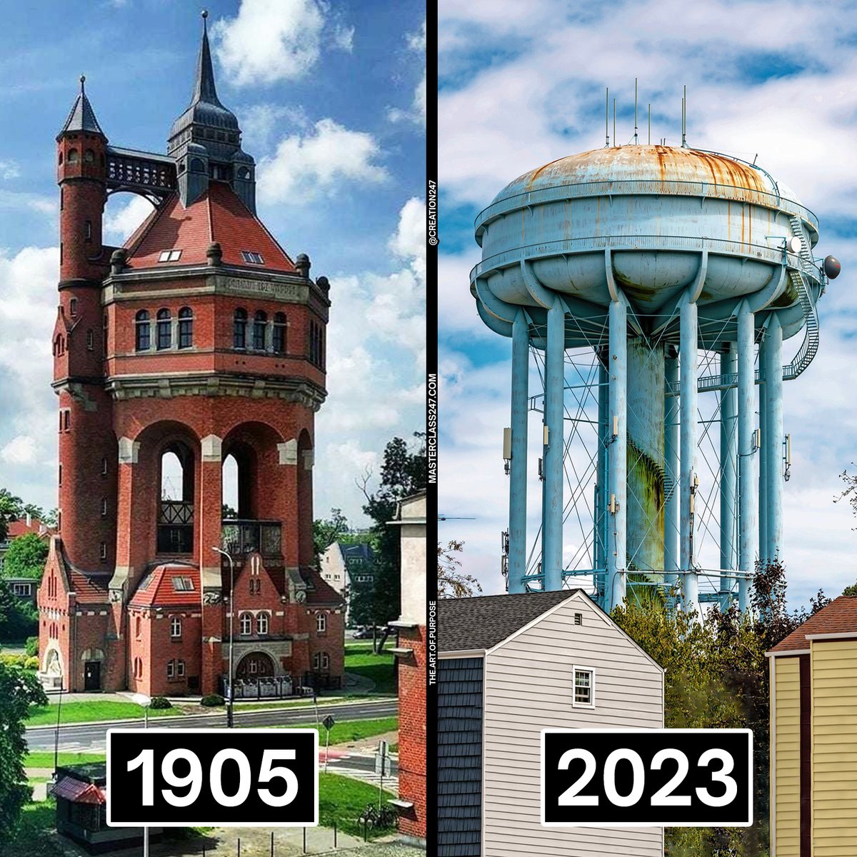 This is a reminder that we used to build water towers that looked like this... but why did we stop?