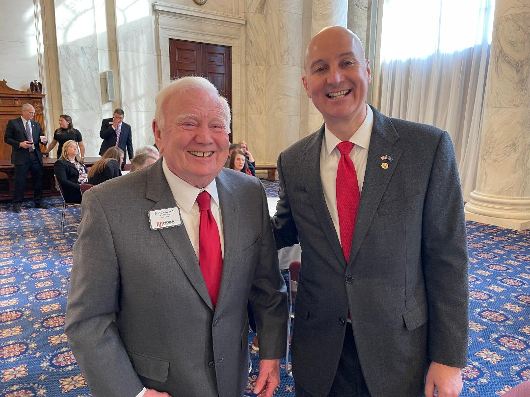 Tony_Lombardo1's tweet photo. Shoutout to Col. Dan Donovan, life member of @MilitaryOfficer (MOAA). Spent the morning meeting with @SenatorFischer and Senator @PeteRicketts of Nebraska and promoting Advocacy in Action efforts. https://t.co/xOx2ZxJBkK #SavetheNetwork #RestoreBAH https://t.co/Ta7SWgOHot