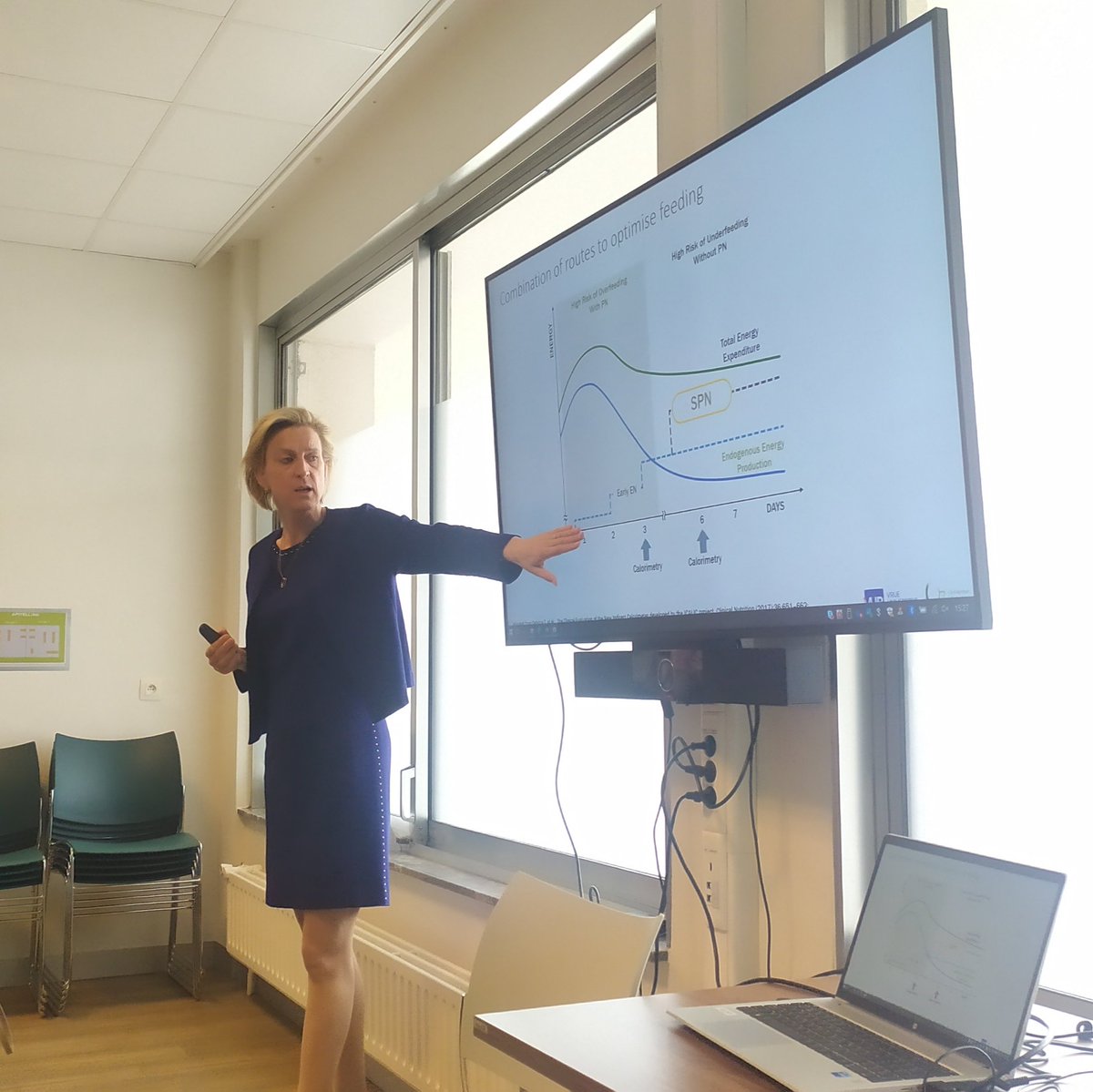 Aileen Hill (@aileenhill_icu) on Twitter photo "Measure and feed, don't be afraid!" Great lecture on a pragmatic strategy of ramping up nutrition in the ICU. <a href="/ElisabethWaele/">Elisabeth De Waele</a> "Measure and feed, don't be afraid!" Great lecture on a pragmatic strategy of ramping up nutrition in the ICU. <a href="/ElisabethWaele/">Elisabeth De Waele</a>