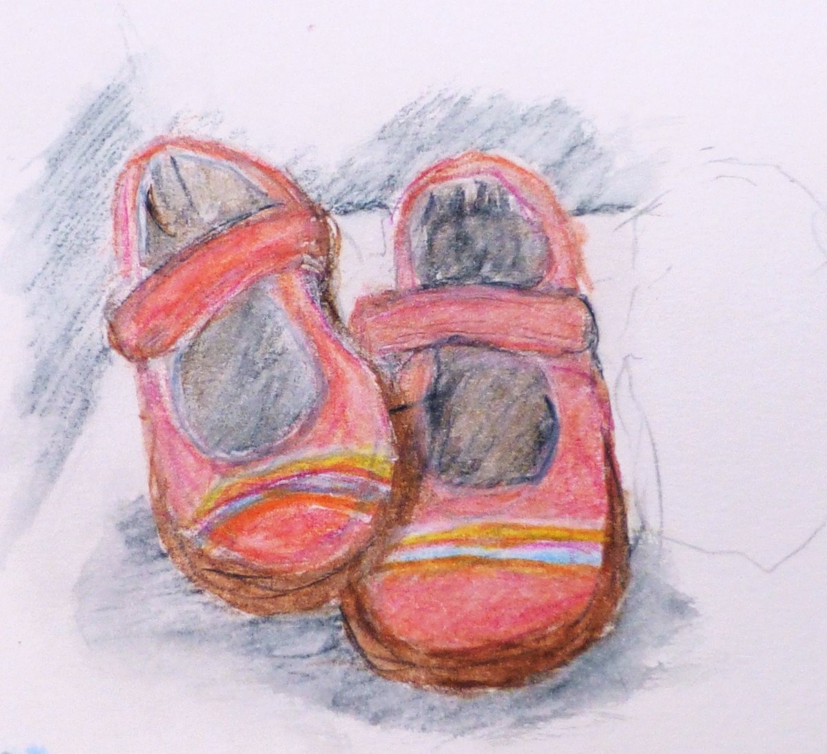 ukdpctogether's tweet photo. If you're a Disabled Adult aged over 25 years we warmly welcome you to join us on Fridays from 11am-12noon for Still Life Art Club. If you would like to join us email alison@together2012.org.uk for info.

Still Life: Shoes by Jemima Hughes

#DisabledArtist #DisabledCreative https://t.co/tHCRIise80