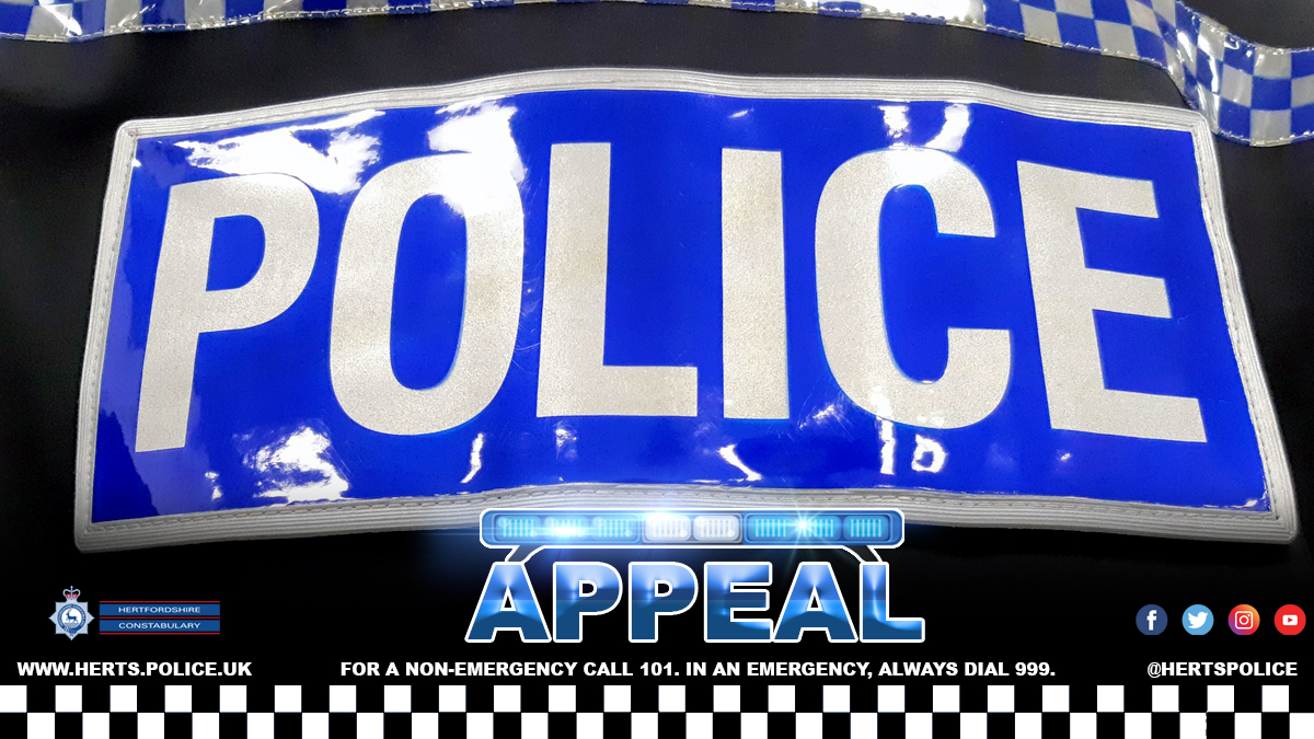 HertsPolice's tweet image. Can you help❓

We’re appealing for witnesses, information and dash cam footage following a serious road traffic collision on the #A120 #BishopsStortford around 7.30am on Tuesday 18 April.

More here ➡️ orlo.uk/UXG72