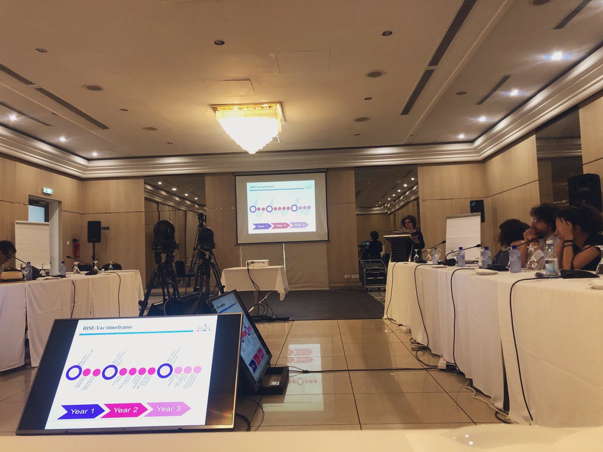 RISE-Vac (@risevac) on Twitter photo Our PI <a href="/laratavoschi/">laratavoschi</a> opening the second RISE-Vac General Assembly in Larnaca, Cyprus 🇨🇾
Looking forward to two days of fruitful discussions after our very interesting visit to Nicosia prison this morning.
#EuropeanImmunizationWeek #PrisonHealth Our PI <a href="/laratavoschi/">laratavoschi</a> opening the second RISE-Vac General Assembly in Larnaca, Cyprus 🇨🇾
Looking forward to two days of fruitful discussions after our very interesting visit to Nicosia prison this morning.
#EuropeanImmunizationWeek #PrisonHealth