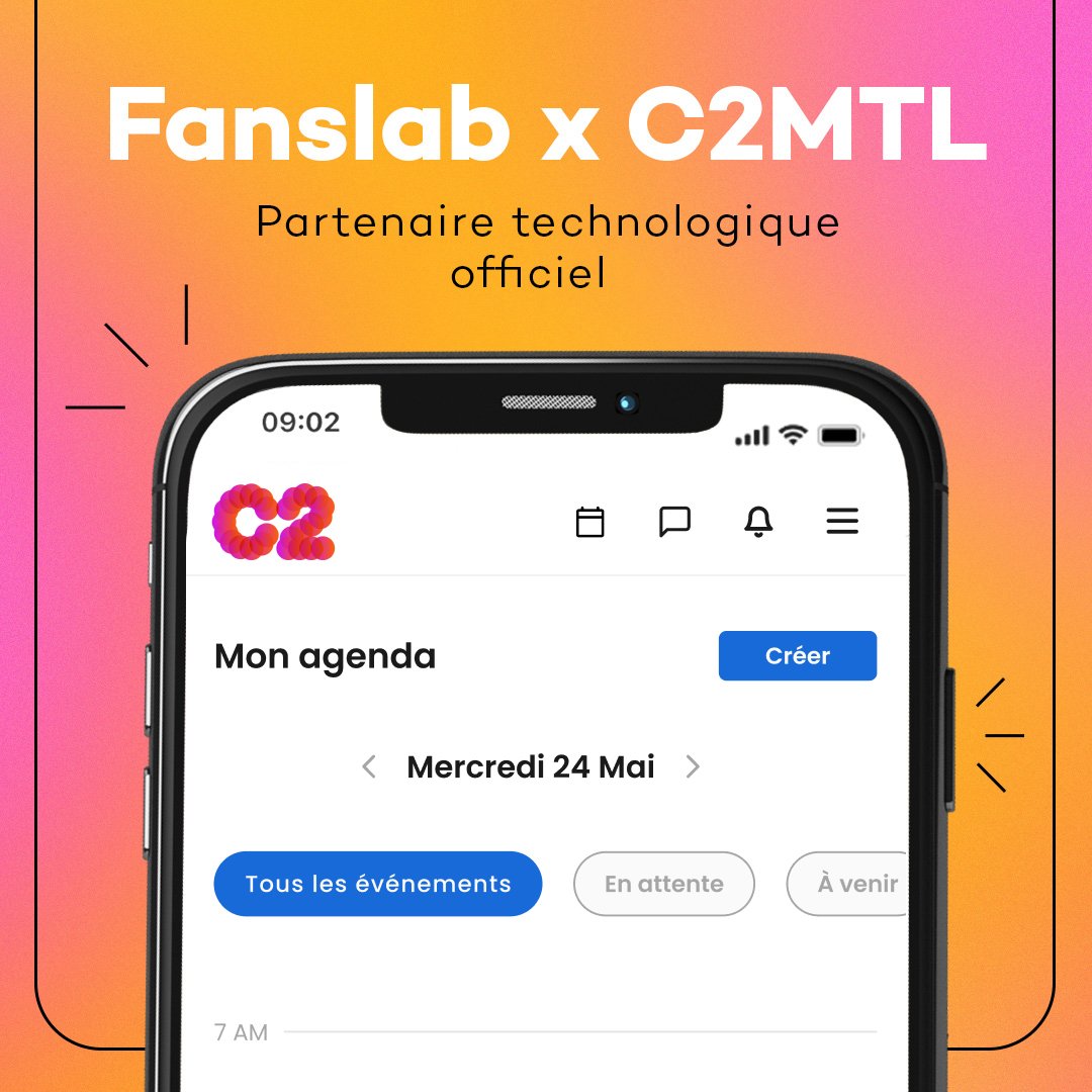 Fanslabofficial's tweet photo. On vous annonce officiellement que Fanslab sera l’application mobile de l’événement C2 Montréal pour cette 12e édition 🎊   

Nous tenons à remercier C2 pour cette belle opportunité !

Voir le lien ci-dessous pour plus d'information 👇

https://t.co/wyBYMSw4YW https://t.co/AVoquba9Fq
