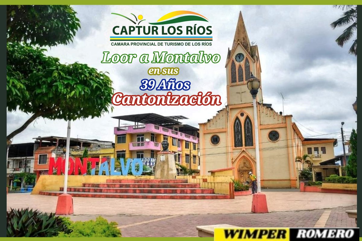 Loor al Cantón Montalvo en sus 🎊 39 años de CANTONIZACIÓN que Viva Montalvo🎊 <a href="/FluminenseRADIO/">Radio Fluminense 101.5FM 🇪🇨</a> <a href="/RadioLibre9/">Radio Libre 93.9 FM</a> @Clarito_Informa <a href="/C6Television/">C6 Televisión</a> <a href="/RadioCanelaEC/">Radio Canela</a> <a href="/tctelevision/">TC Televisión</a> <a href="/KscadRadio/">RADIO KSCAD</a> <a href="/OQRadio1027/">OQ RADIO 102.7 FM</a> <a href="/OQTVcanal35/">ONDAS QUEVEDEÑAS TV</a> <a href="/RVTSatelital/">RVT Satelital 91.5Fm</a> <a href="/WilarRTV/">WILAR RTV</a> @radioaguila <a href="/radioUCSG/">RADIO UCSG</a>