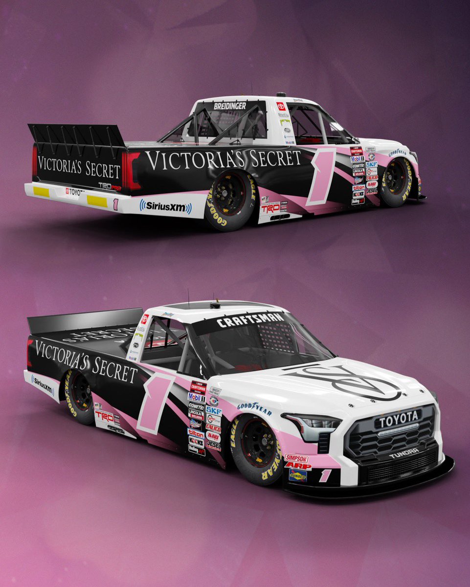 a dream come true to be racing the No. 1 Victoria's Secret Toyota Tundra TRD Pro at Kansas. thank you a million times <a href="/VictoriasSecret/">Victoria's Secret</a>  <a href="/TRICONGarage/">TRICON</a> <a href="/ToyotaRacing/">ToyotaRacingusa2</a> for the opportunity