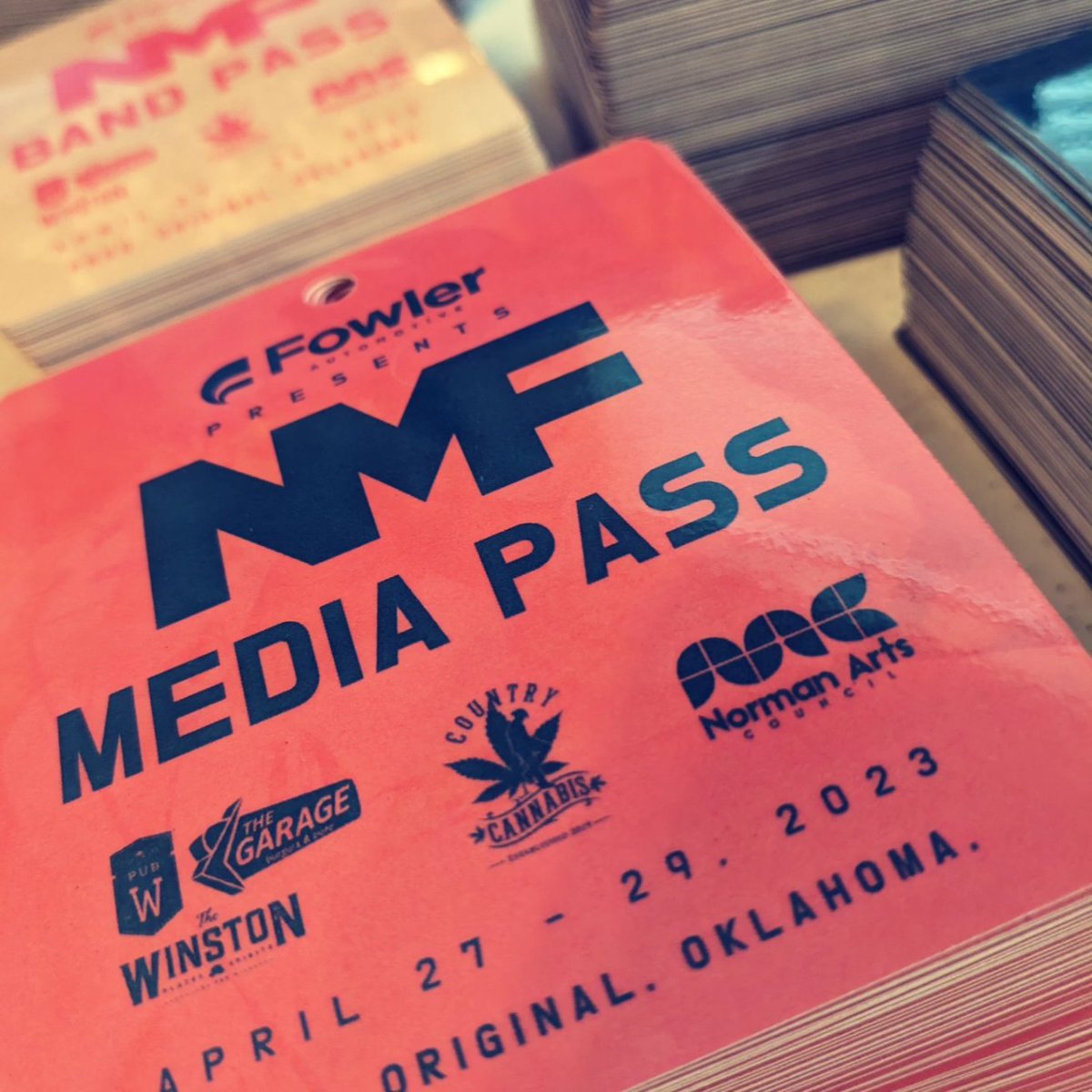 Is everybody in?  Is EVERYBODY IN? The ceremony is about to begin!! 🤘🎸

@NormanMusicFest  is this weekend. I hear the bands are ready, the crew is ready - I've got the badges are ready.  Are YOU ready? 🕺👯🎸🎷

@DowntownNorman + @NORMANCHAMBER

#nmf #music #festival #NMF2023