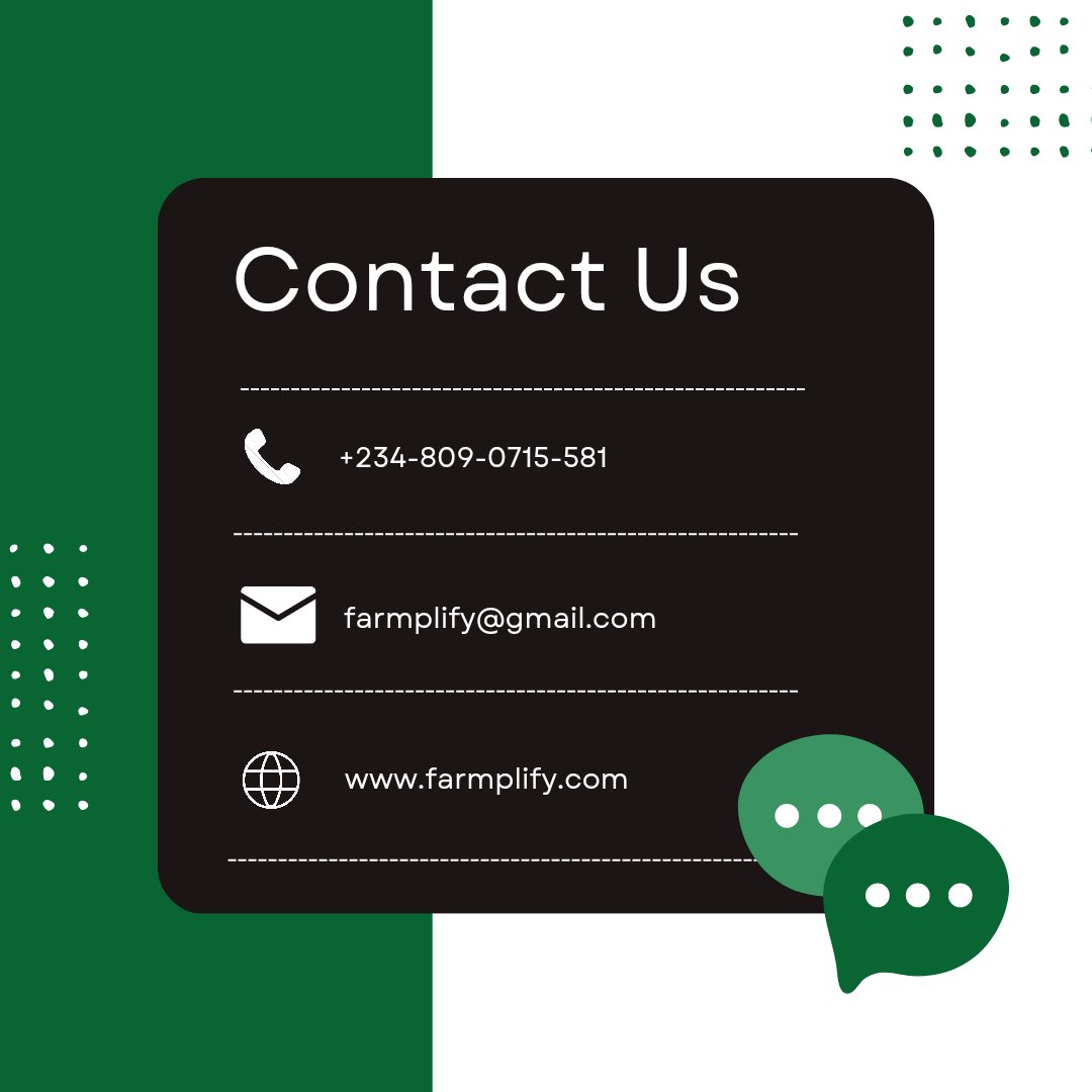 Farmplifyng's tweet photo. From our farm to your store!
We are your best plug for fresh and high-quality farm produce💯
Contact us via: DM, Website @www.farmplify.com, Gmail- farmplify@gmail.com, or call or chat +234 8090715581
#farmplify #farm #agriculture #farmproduce #grain #rawfood #farming https://t.co/o2CH1N6Ctc