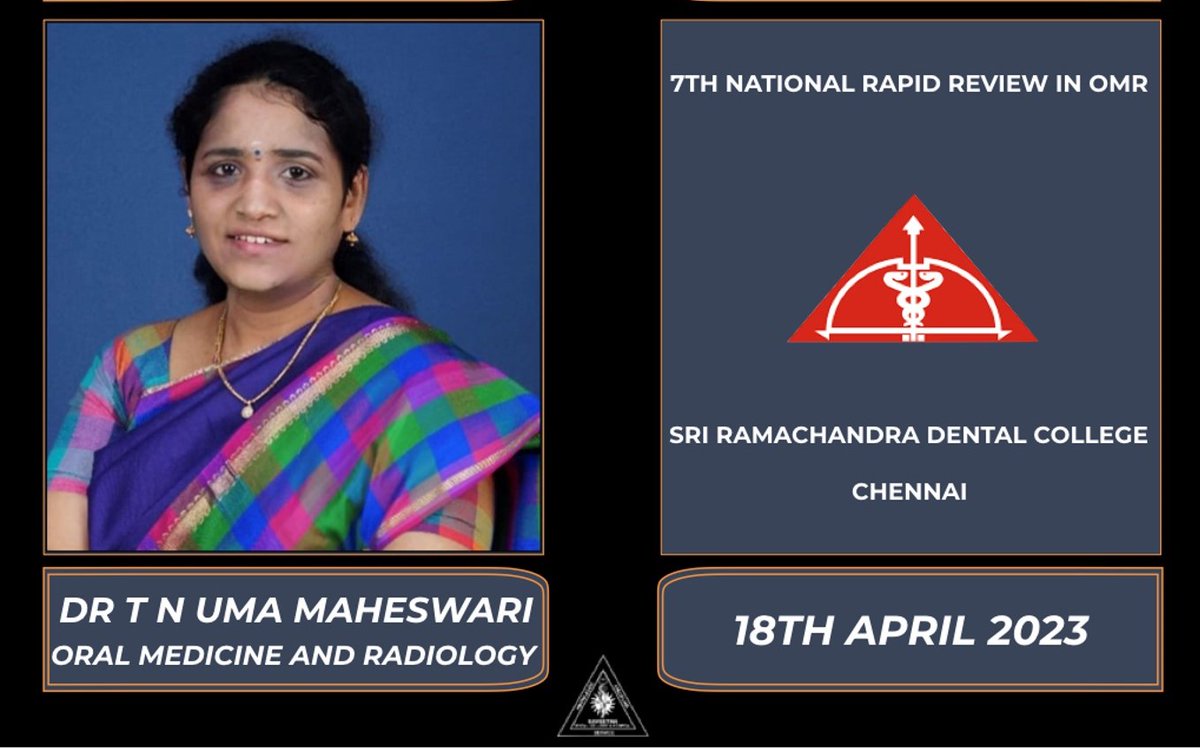 oralmedicinesdc's tweet image. Our beloved HOD (Admin) Dr. T. N. Umamaheswari delivered a lecture on &quot;Bleeding and Clotting disorders&quot; to the exam-going PG students from all over India 
#invitedlecture #guestspeaker #saveetha_omed #saveethaoralmedicineandradiology #oralmedicinesdc #saveethadentalcollege