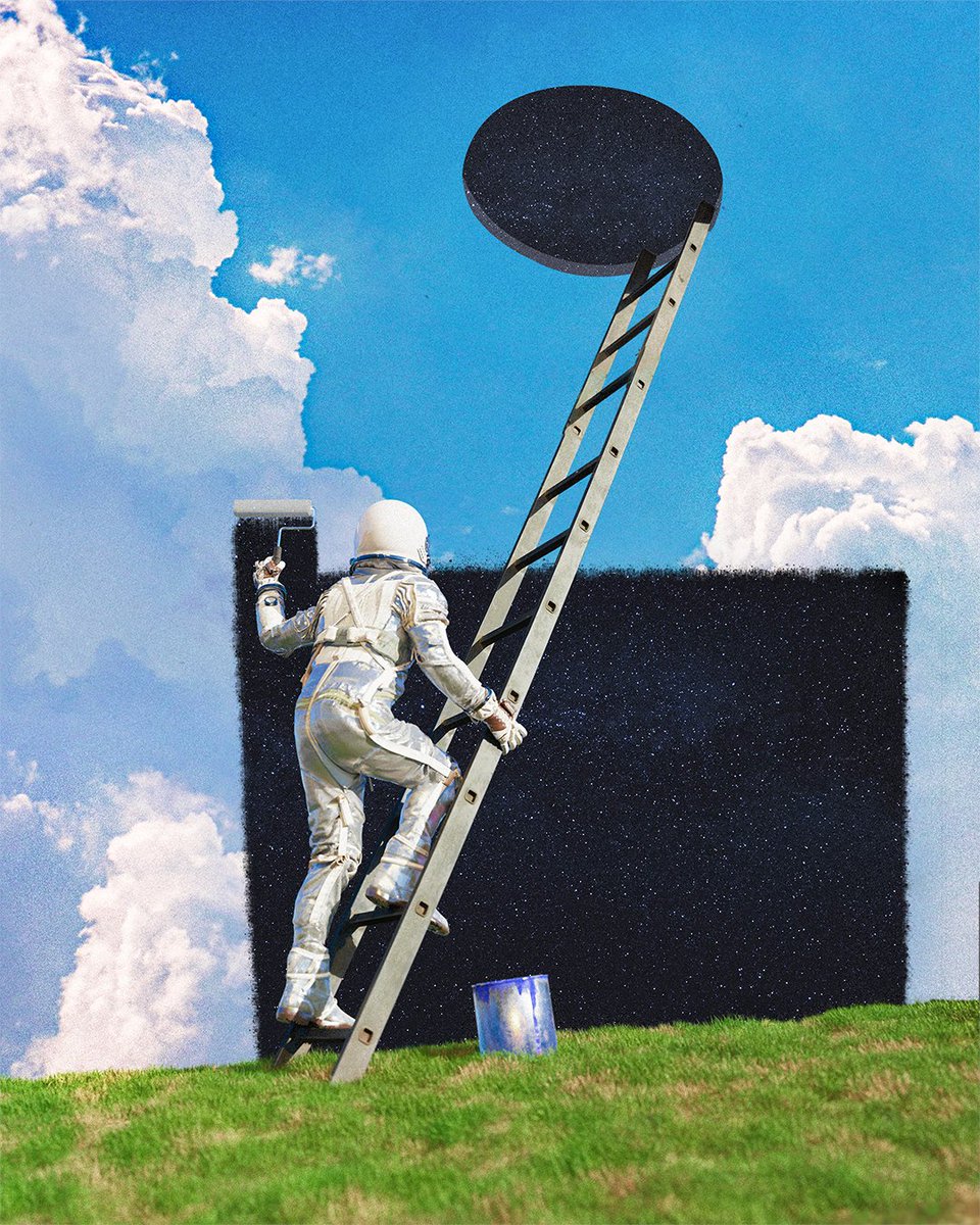 "Sky Canvas"  

Sky Canvas is a metaphor for the human ability to transcend the limitations of our physical reality and explore new frontiers of creativity and expression. 

[ 1/1 - 0.055 $eth ] more details 👇