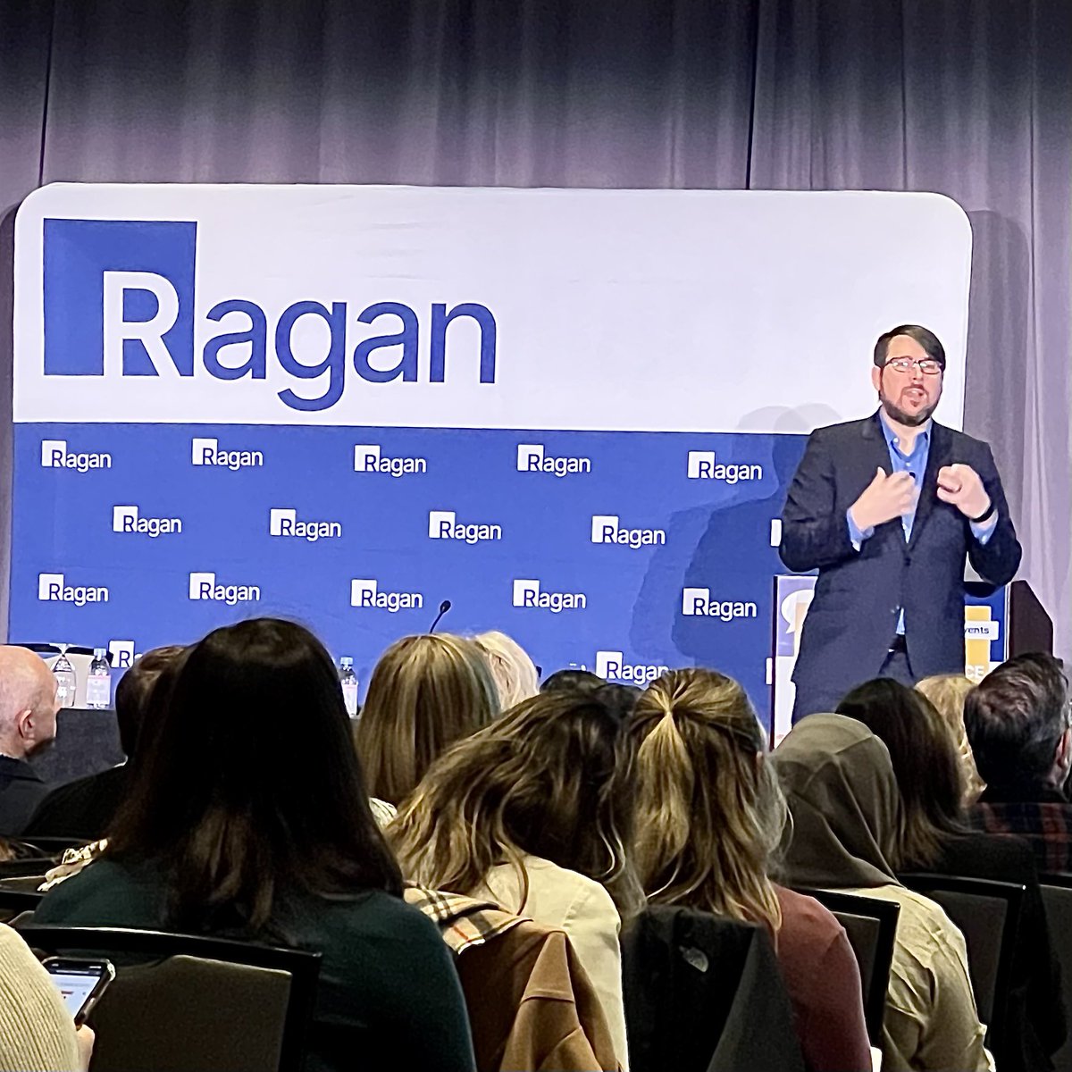 konner_gross's tweet photo. “Al is changing communications, but if we embrace it sooner, and focus on collaborating with Al we will be better off and so will our organizations.”

— @RHarbridge, CTO/Owner, @2toLead 

#RaganEvents https://t.co/vVcLKvBaRE