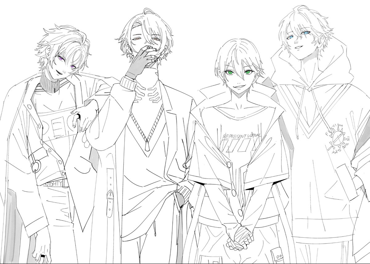 今日はもうこれ描き終わるまで寝れない 
