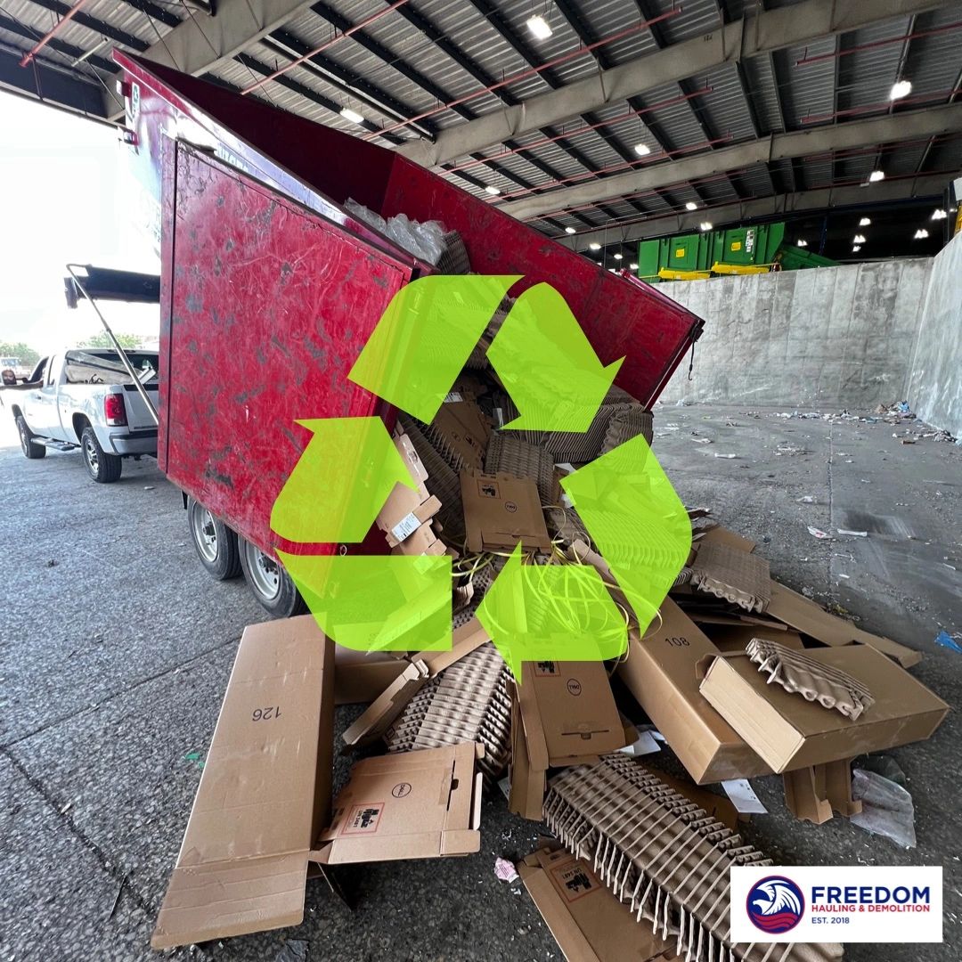 We Donate and Recycle about 60% of what we take, and ensure that the items that can't be, are always disposed of the proper way. #keeptexasbeautiful #junkremovalrichmondtx #fortbendcounty #springcleaning

freedomhaulingtx.com/junk-removal

freedomhaulingtx.com/junk-removal