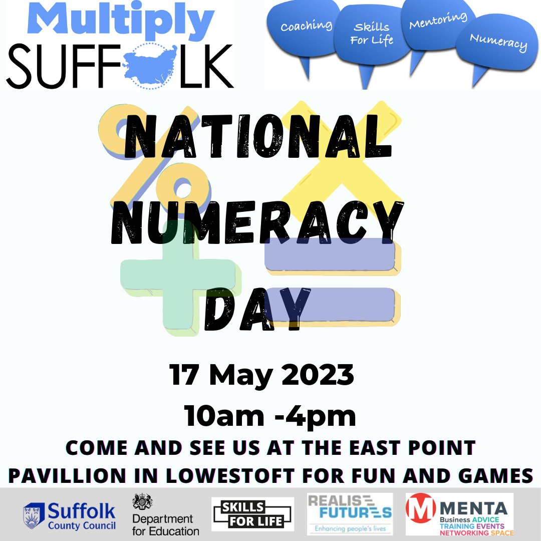 AdultSkillsSCC's tweet image. 3 weeks today. Lowestoft, East Point Pavilion. Fun and games, come join us!!