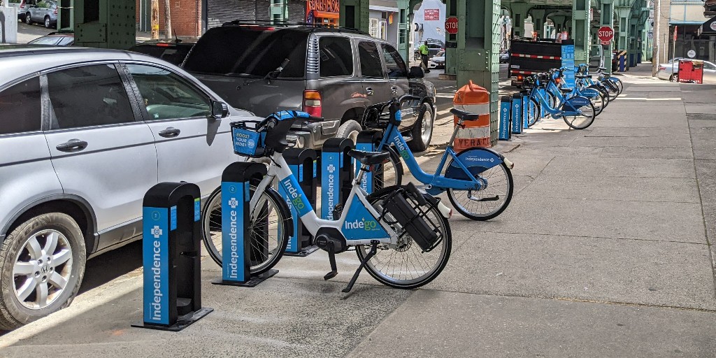 RideIndego's tweet photo. 🚨 New Station Alert! 🚨 This week we installed our second station in Manayunk over on Cresson &amp; Levering! It is in and ready to use. https://t.co/IX7spSfBMU