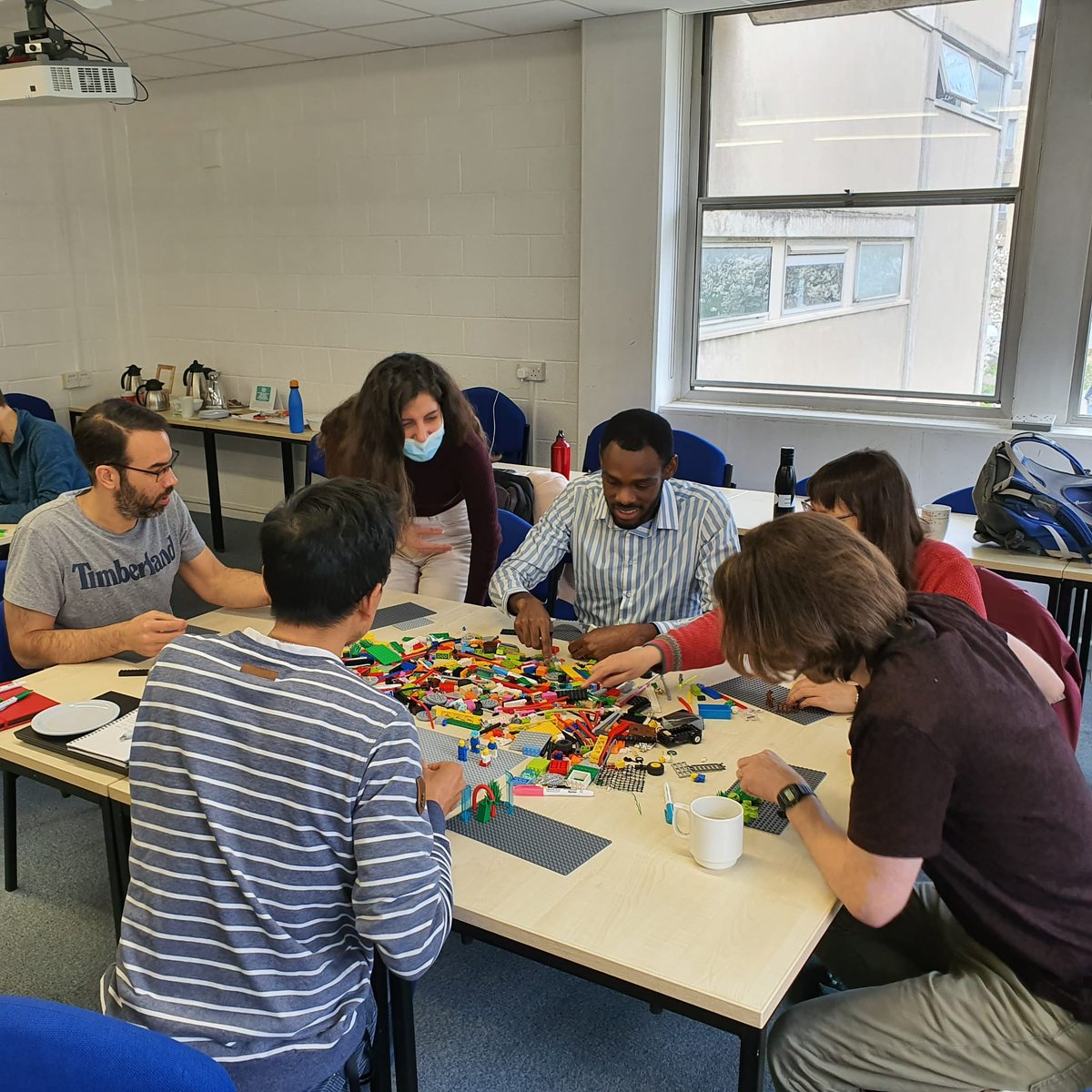 PANDEK_Group's tweet photo. #BringingSomethingDifferent

 ®LEGO ®Serious Play process to explore, collaborate, communicate, and exchange a vast quantity of knowledge.

We also explored the potential of what might happen if research projects were combined. The power of community based innovation. https://t.co/S1G7y16Fv1