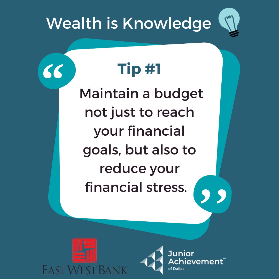 JADallas's tweet image. JA Dallas has partnered with EastWest Bank to provide you with budgeting, saving, and investment tips for Financial Literacy Month. Follow @EastWestBank for more financial advice and tips! #jadallas #nonprofit #Wealthisknowledge