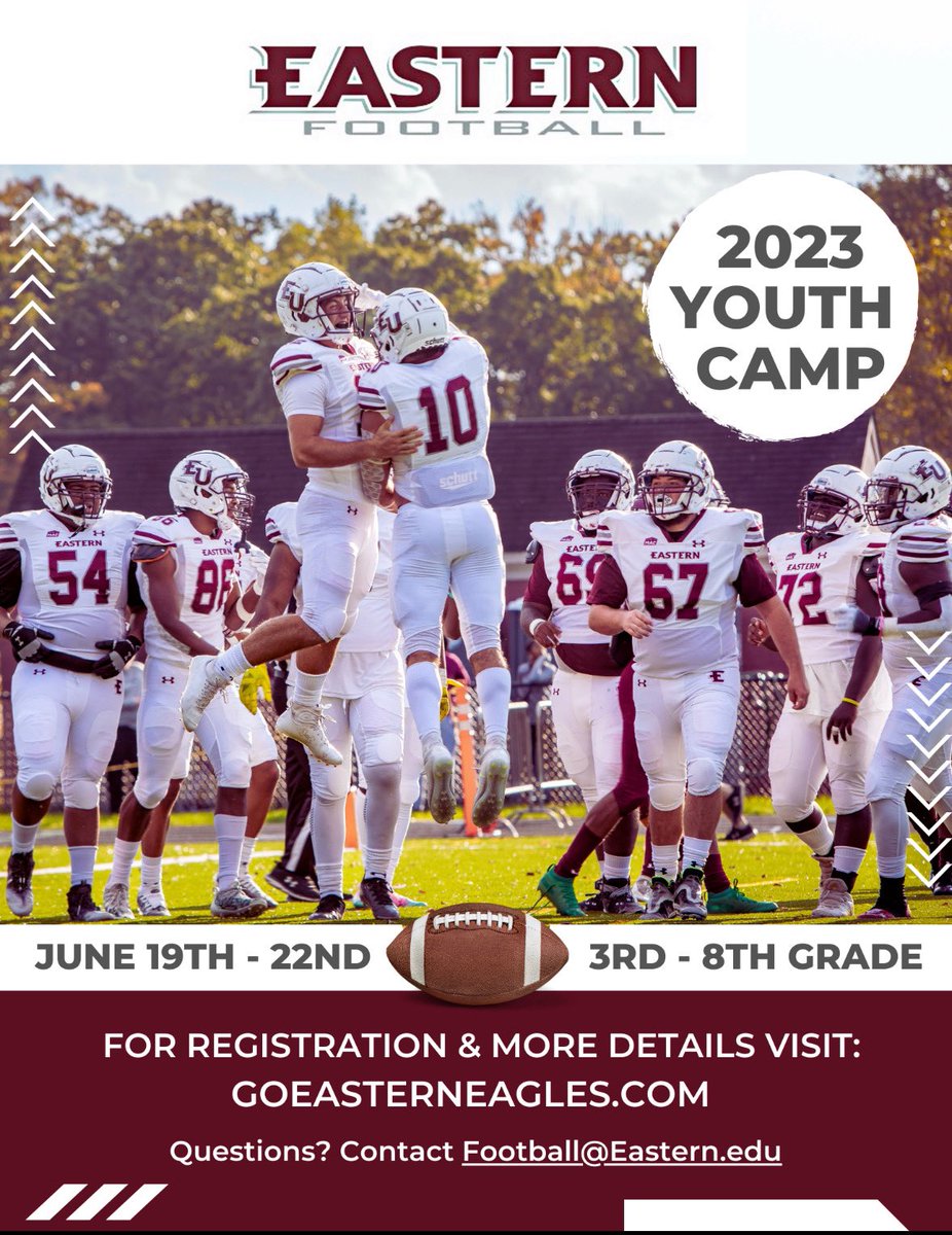 Perfect chance for kids to learn the game and have a great experience in football. goeasterneagles.com/news/2023/2/15…