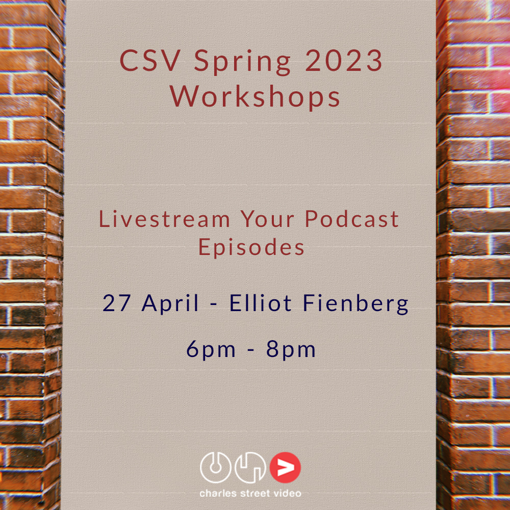 Charles Street Video (@csvtoronto) on Twitter photo In this workshop you will learn how to plan a livestream that will also be released as a podcast using OBS Studio ,Post-production editing using a video editor like Adobe Premiere and Transcripting with Descript.
charlesstreetvideo.com/workshop_event… In this workshop you will learn how to plan a livestream that will also be released as a podcast using OBS Studio ,Post-production editing using a video editor like Adobe Premiere and Transcripting with Descript.
charlesstreetvideo.com/workshop_event…