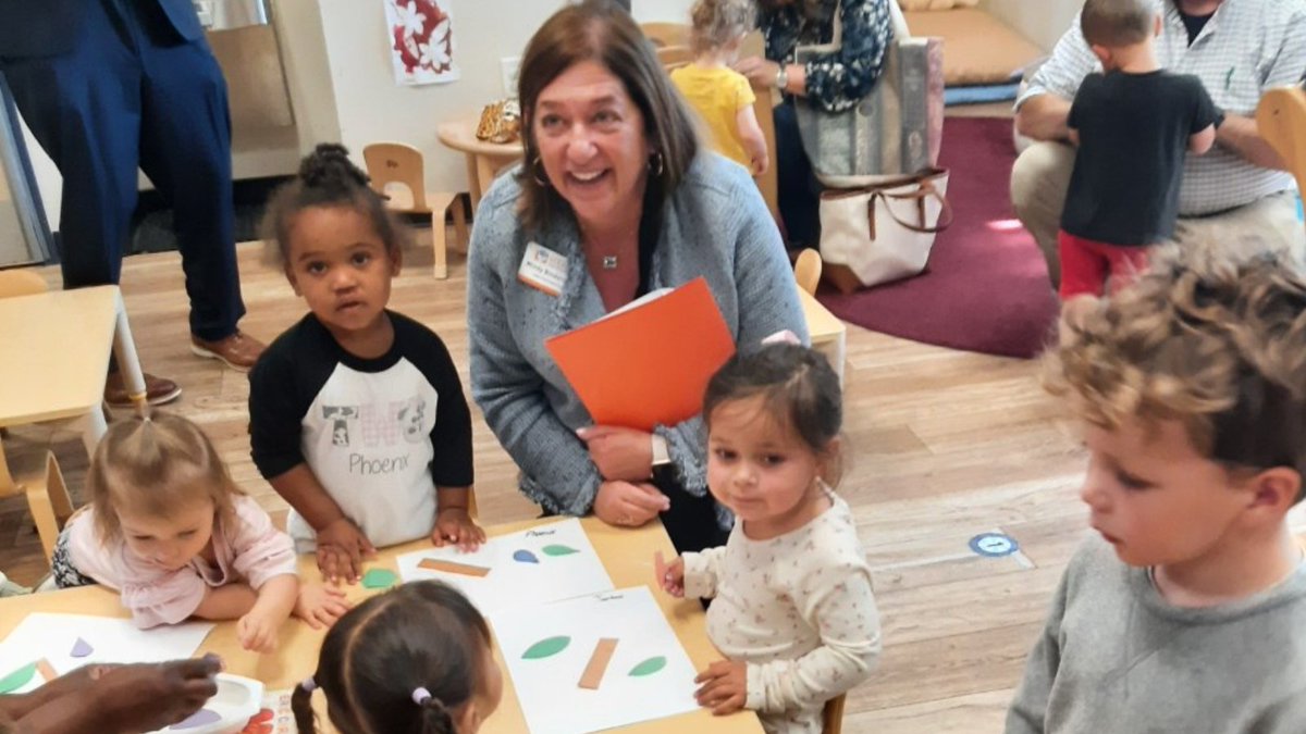 GEEARS's tweet photo. Thanks to @BethanyHBallard for visiting @CGTC Child Development Center in Warner Robins yesterday for #QRWeek! Tens of thousands of Georgia's Children have been served by @Quality_Rated providers since the program began 10 years ago.#gapol https://t.co/vR9W5xnNKh