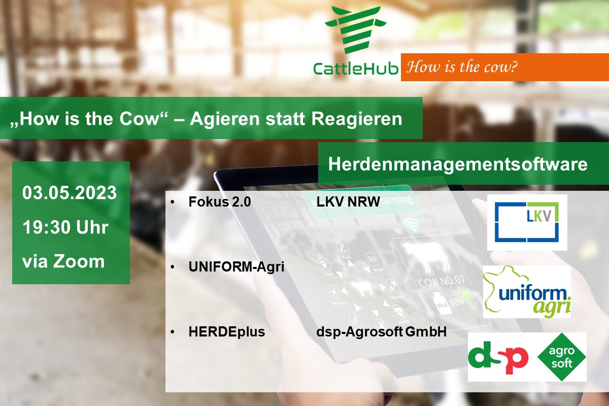 Für unsere Online-Veranstaltungsreihe "How is the Cow -Agieren statt Reagieren veranstalten wir am 3.5.23 eine extra Veranstaltung! Weitere Informationen und den Link zur Anmeldung findet ihr über den folgenden Link: lnkd.in/eYZpmegy
Wir freuen uns auf euch &amp;den Austausch!