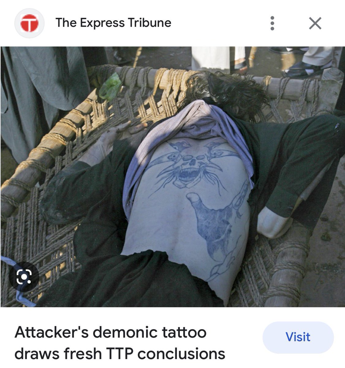 مجھے پشاور آئیر پورٹ پر حملے میں جہنم واصل ہونے والا دہشتگرد یاد ہے جس کے جسم پر شیطانی ٹیٹو کھدے ہوئے تھے  لیکن مشرف حکومت نے اس پر چُپ سادھ لی۰ یہ وہی کہانی ہے  ۰۰ لیبیا میں داعش کا ہیڈ صیہونی دہشتگرد نکل آیا تو اس میں مجھے تو کوئی حیرت نہیں ہوئی 🤷‍♀️