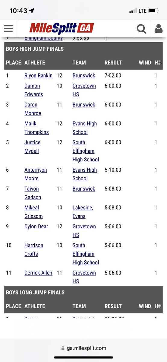 Brunswick High Boys Track and Field (@brunswickboystf) on Twitter photo Big Congratulations to Daron Monroe <a href="/droemonroe5/">Daron Monroe</a> for qualifying for the state sectionals meet in the High Jump. Big Congratulations to Daron Monroe <a href="/droemonroe5/">Daron Monroe</a> for qualifying for the state sectionals meet in the High Jump.