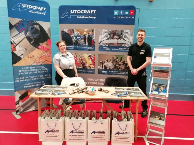 Keeping it local at #GranthamCollege today, with Kiri, Bryony and James speaking with students about career opportunities with <a href="/AutocraftDS/">Autocraft Drivetrain Solutions</a> Drivetrain Solutions in Belton, and our sustainable engine and EV battery repair and remanufacturing solutions!