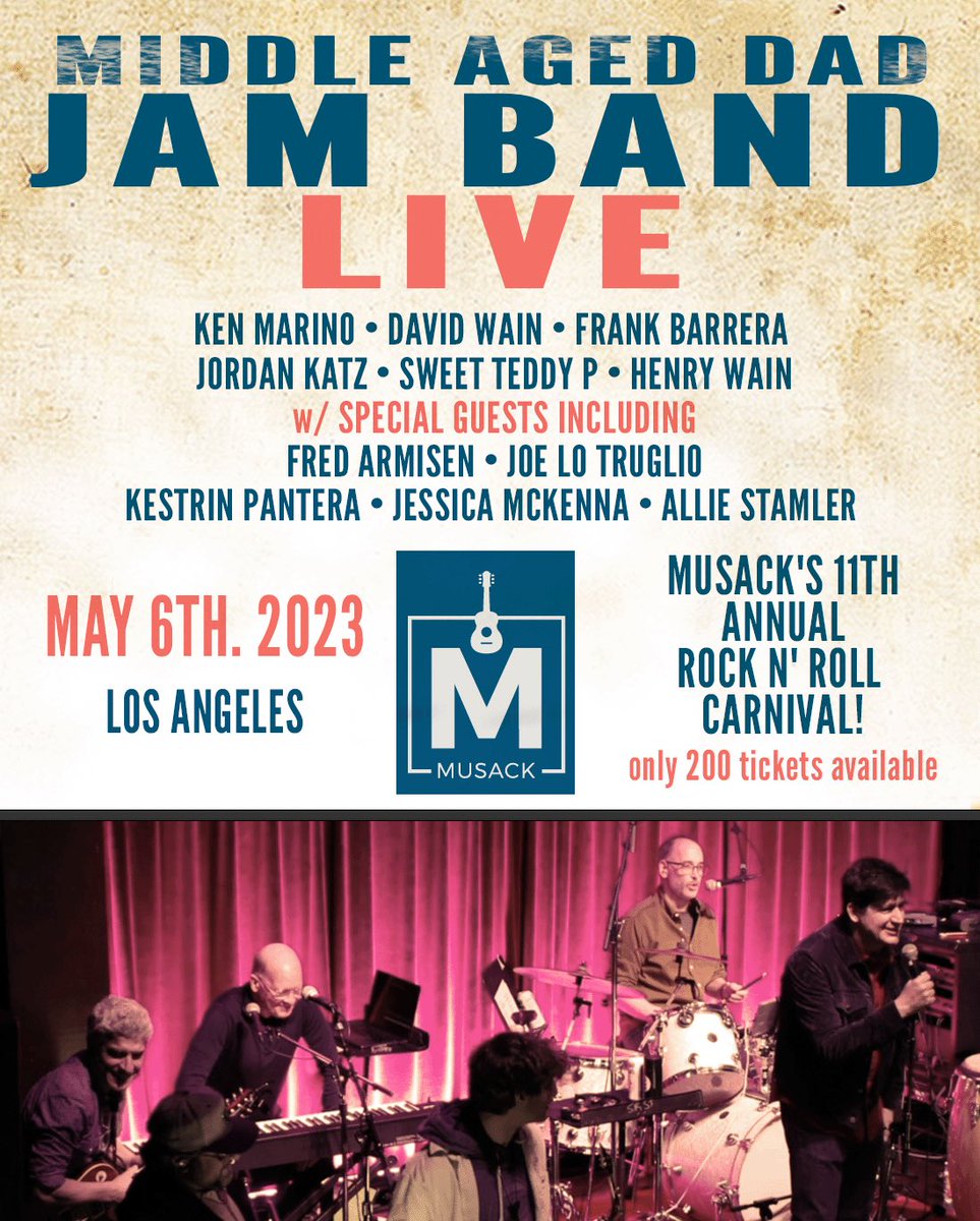 David Wain on Twitter "Our jam band is playing the MusackRocks