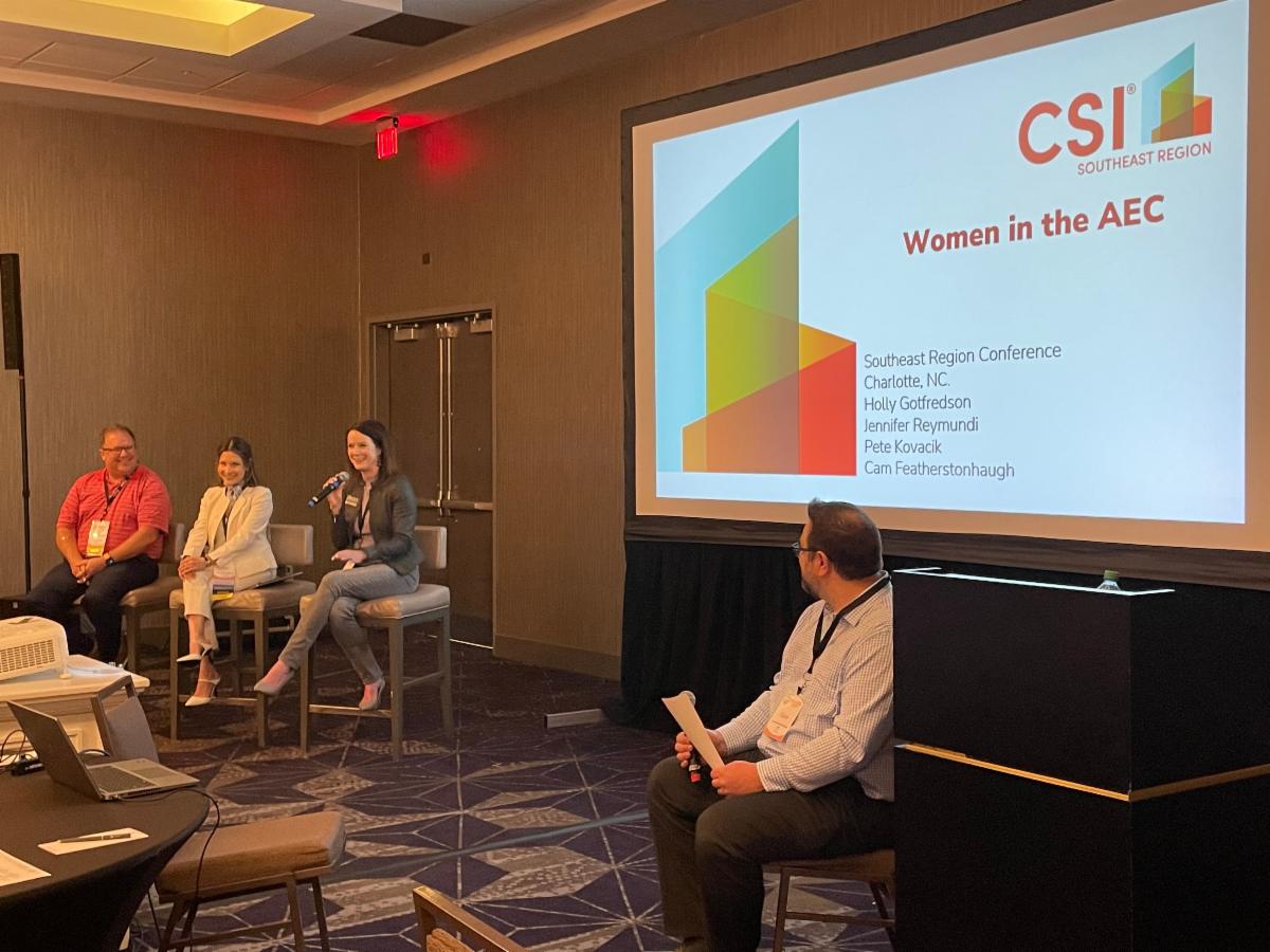 CSISERegion's tweet image. Welcome to OPENING DAY! #CSISERCON2023 #Charlotte #NC 

Great panel discussion on women in the industry @JenniferReymundi, @HollyGotfredson, &amp;amp; @PeteKovacik 

#Conference &amp;amp; #Networking where inspiration, idea-generation &amp;amp; #innovation come together to shape future industry. 

#CSI