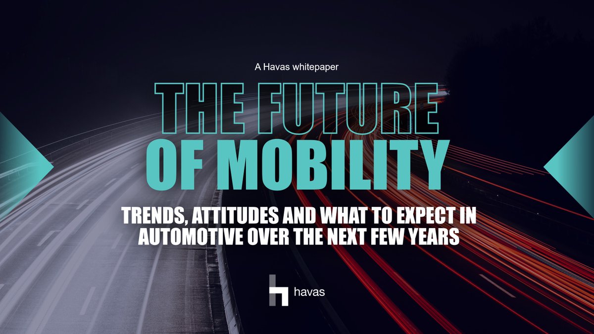 Havas unveils its new automotive white paper – which surveys consumers across nine key markets to understand global and local attitudes.  

Discover more about these trends to gain valuable insights from ‘The Future of Mobility’ by Havas: havascreative.com/content/?slug=…