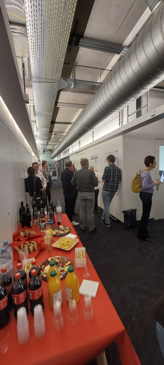 ISBSIB's tweet photo. To wrap it up, a poster session and apero, incl. #Swiss cheese & wine to keep the discussion rolling on the latest developments in our 14 Open resources, core activities of SIB incl. on #personalizedhealth, #clinicalbioinformatics, #training, and initiatives such as #edi https://t.co/LqSEOY6c2i