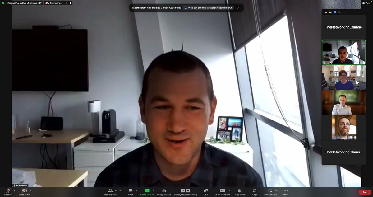 thenetworkingchannel (@thenetworkingc1) on Twitter photo Network Programmability: The Road Ahead <a href="/thenetworkingc1/">thenetworkingchannel</a> with <a href="/nickmckeown1/">Nick McKeown</a> <a href="/natefoster/">Nate Foster</a> <a href="/jrexnet/">Jennifer Rexford</a>. Great discussion ssupporteed by <a href="/SlicesRi/">SLICES-RI</a> <a href="/OneLabEU/">OneLab/SLICES Team - Sorbonne Université</a> <a href="/serge_fdida/">Serge Fdida</a> <a href="/EuEmpower/">empower_EU-US</a> <a href="/ACMSIGCOMM/">ACM SIGCOMM</a> #6g #5G Network Programmability: The Road Ahead <a href="/thenetworkingc1/">thenetworkingchannel</a> with <a href="/nickmckeown1/">Nick McKeown</a> <a href="/natefoster/">Nate Foster</a> <a href="/jrexnet/">Jennifer Rexford</a>. Great discussion ssupporteed by <a href="/SlicesRi/">SLICES-RI</a> <a href="/OneLabEU/">OneLab/SLICES Team - Sorbonne Université</a> <a href="/serge_fdida/">Serge Fdida</a> <a href="/EuEmpower/">empower_EU-US</a> <a href="/ACMSIGCOMM/">ACM SIGCOMM</a> #6g #5G