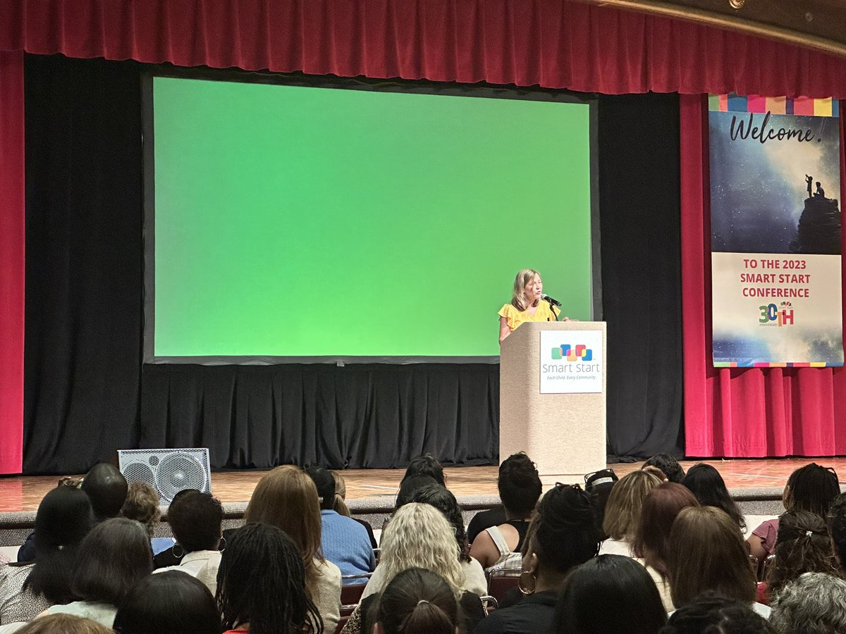 Opening Keynote Session underway! 
President Amy Cubbage welcomes the Smart Start Network! #smartstart2023