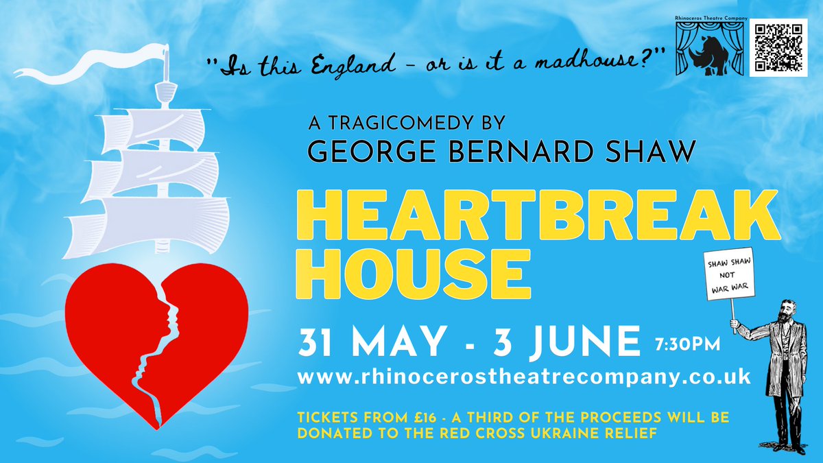 Rhinoceros Theatre Company (@rhinocerosthco) on Twitter photo 💔🏠 Shaw’s heartfelt, witty and piercingly satirical play: a tragicomedy of society folk perched on the precipice of life and death.
📍 Hampton Hill Theatre
🎫 rhinocerostheatrecompany.co.uk
<a href="/artsrichmonduk/">Arts Richmond UK</a> <a href="/hhilltheatre/">Hampton Hill Theatre</a> <a href="/ShawSoc/">The Shaw Society - est.1941</a> <a href="/Visit_Richmond1/">VisitRichmond</a> #hampton #shaw #theatre 💔🏠 Shaw’s heartfelt, witty and piercingly satirical play: a tragicomedy of society folk perched on the precipice of life and death.
📍 Hampton Hill Theatre
🎫 rhinocerostheatrecompany.co.uk
<a href="/artsrichmonduk/">Arts Richmond UK</a> <a href="/hhilltheatre/">Hampton Hill Theatre</a> <a href="/ShawSoc/">The Shaw Society - est.1941</a> <a href="/Visit_Richmond1/">VisitRichmond</a> #hampton #shaw #theatre
