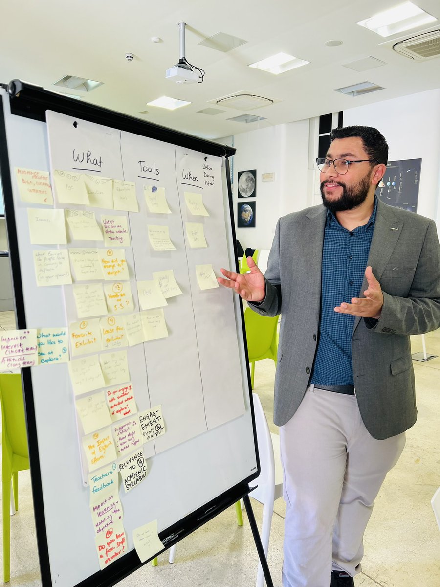 MoeSoli42's tweet photo. Excited to have led an evaluation workshop for the staff at Esplora Interactive Science Centre, helping them refine their evaluation strategy and enhance their outcomes. It was a pleasure to work with such a dedicated and motivated team! #Evaluation #ScienceCentres #scicomm https://t.co/pnvFFlJZpi