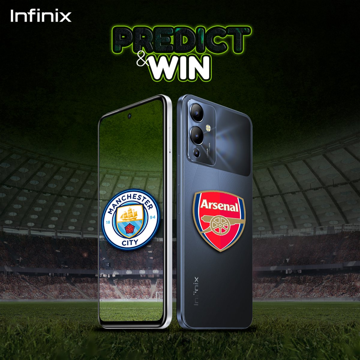 ba uwambere uraguza umutwe uvuga uko ubona umukino ugiye guhuza #ManCity na #arsenal uza kurangira utsindire impano ya Infinix.🎁
⚠️ ntiwibagirwe gukanda 𝐋𝐢𝐤𝐞 na 𝐑𝐞𝐭𝐰𝐞𝐞𝐭!