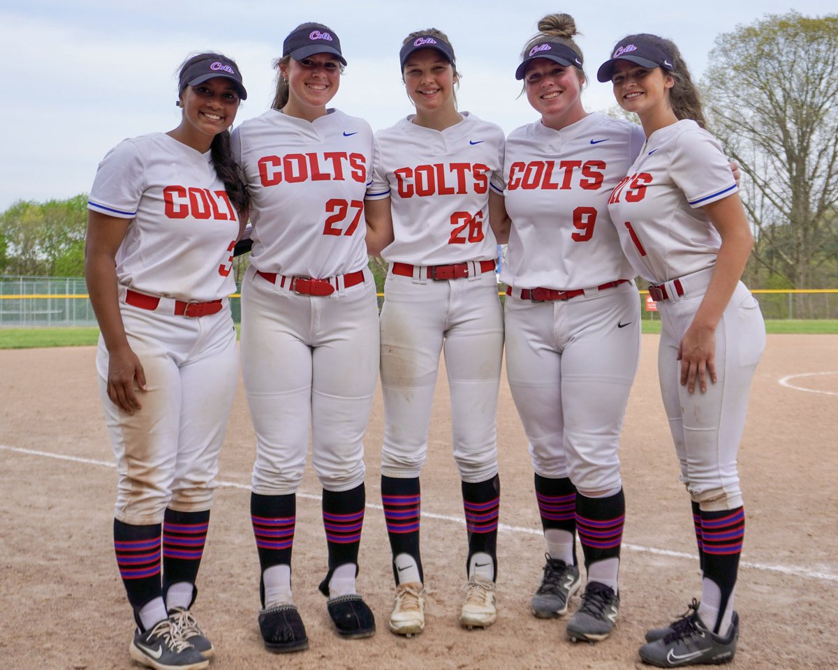 CharValleySB's tweet photo. We’ll be celebrating these five ladies tonight before we take on Ambridge under the lights! 

Our first ever Youth Night and pregame senior recognition starts around 6:30 PM as we honor our Class of 2023 🎓

#FinishWhatYouStarted | @CVColtsAD https://t.co/Xmv4Y0GAeC