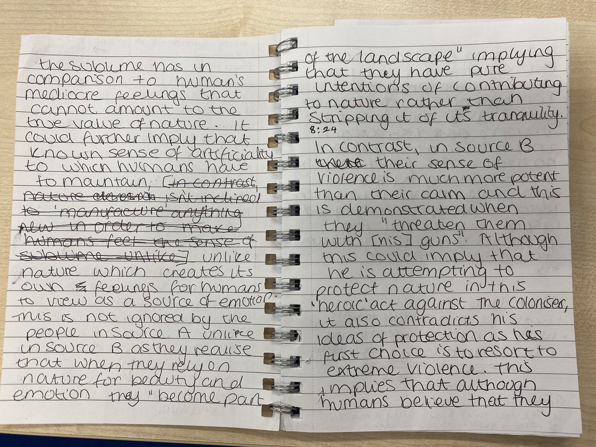 teachingdaley's tweet photo. Obsession with timings, exam technique, and homework is paying off! Students directed to have a time plan before they write and mark time per paragraph as they write. https://t.co/26F7DNkmxI