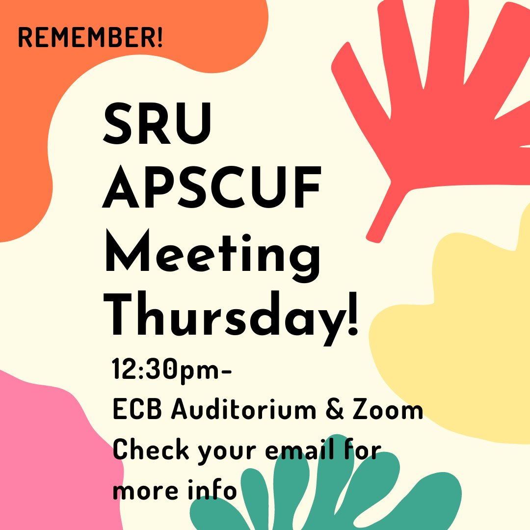 Reminder, last membership meeting of the semester this Thursday!